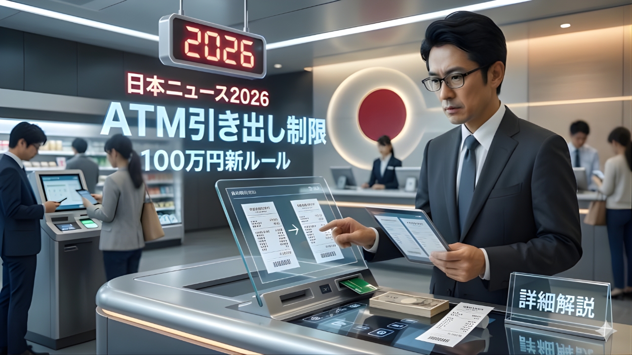 100万円ルールが銀行を激変｜2026年ATM引き出し制限の本当の影響とは