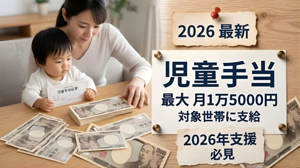 2026年児童手当が過去最大級に拡充｜1万5000円支給の新ルールまとめ