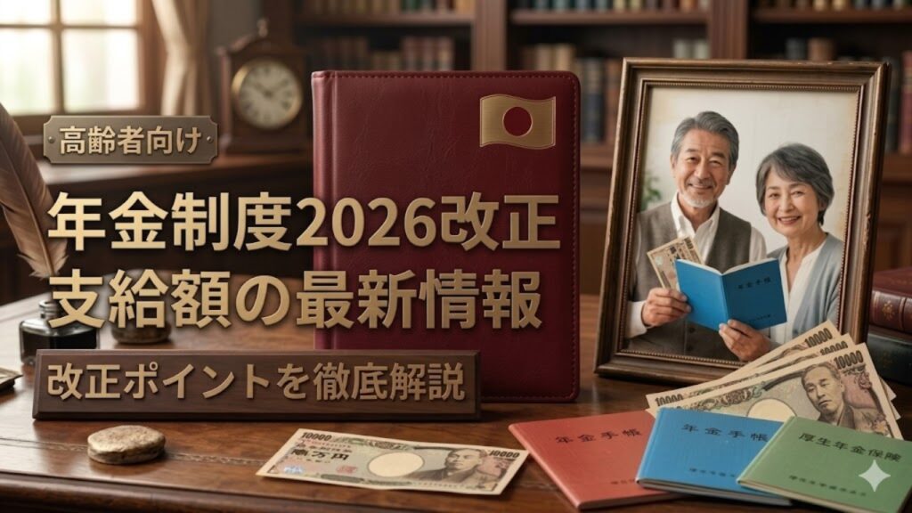 2026年日本の社会保障改革｜年金制度改正で高齢者支給額の変化を徹底解説
