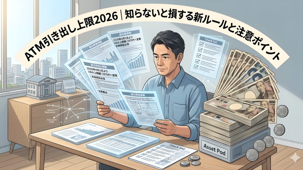 ATM引き出し上限2026｜知らないと損する新ルールと注意ポイント