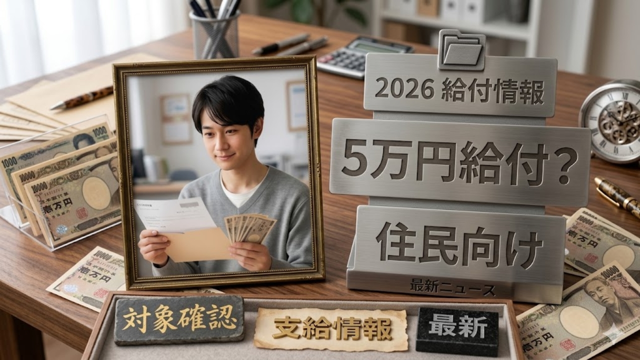 住民向け5万円給付｜2026年生活支援策の申請条件と受給方法