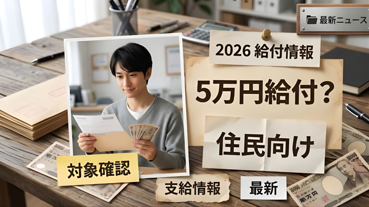日本5万円給付2026が正式決定｜住民税非課税世帯はいつ受け取れる？