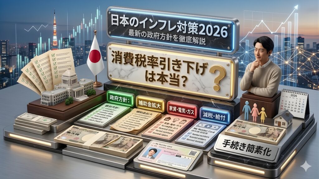 日本のインフレ対策2026｜消費税率引き下げは本当？最新の政府方針を徹底解説