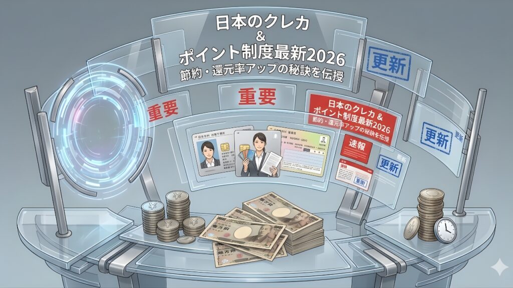 日本のクレカ & ポイント制度最新2026｜節約・還元率アップの秘訣を伝授