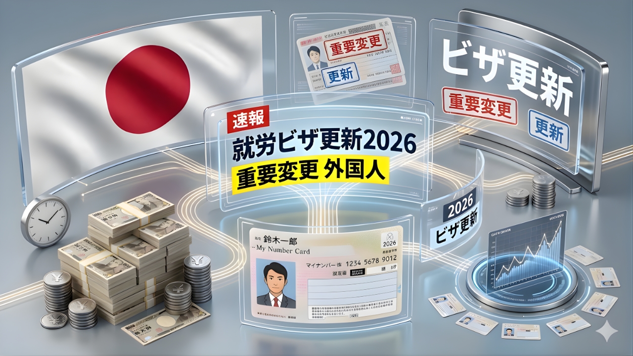 日本の就労ビザ2026に大改革｜更新基準がこう変わる