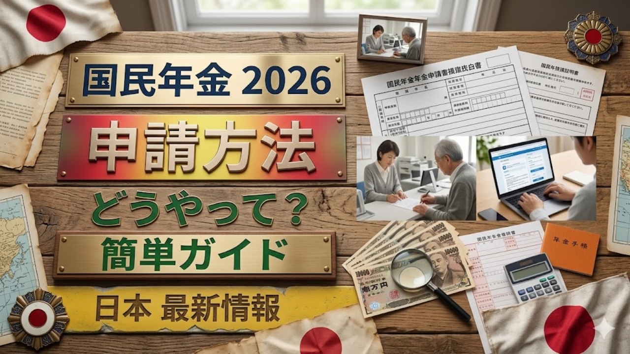 知らないと損する｜国民年金の申請方法2026年版をわかりやすく解説