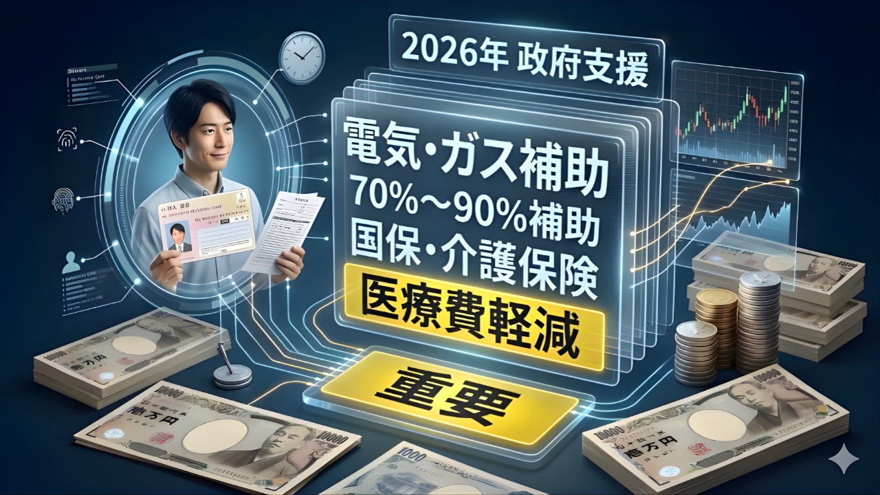 電気ガス代が衝撃値上げへ？2026年は毎月7,000円の補助金が家庭に支給開始